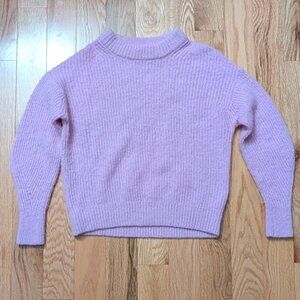 Everlane Womens S The Cocoon Crew Alpaca Wool Dusty Pink Cozy Coquette Girlhood